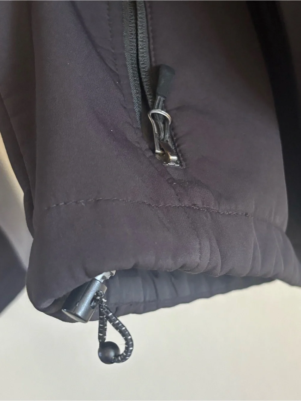 Men's Black and Gray Softshell Windbreaker Jacket